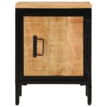 Table de chevet 40x30x52,5 cm bois de manguier massif brut – Image 2