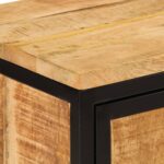 Table de chevet 40x30x52,5 cm bois de manguier massif brut – Image 5