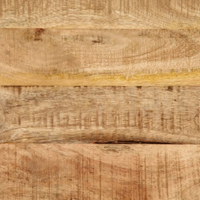 Table de chevet 40x30x52,5 cm bois de manguier massif brut – Image 9