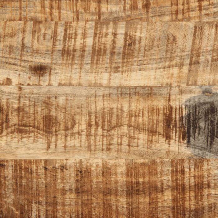 Chariot de cuisine 80x55x70 cm bois de manguier brut massif – Image 8