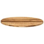 Dessus de table Ø 70x1,5 cm rond bois massif de manguier brut – Image 2