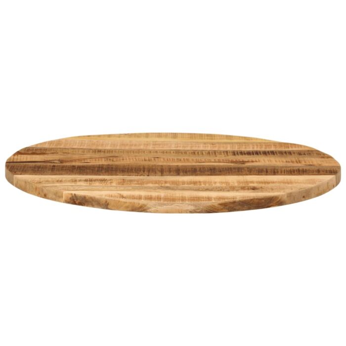 Dessus de table Ø 70x1,5 cm rond bois massif de manguier brut – Image 2