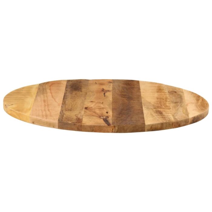 Dessus de table Ø 70x1,5 cm rond bois massif de manguier brut – Image 3