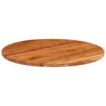 Dessus de table Ø80x2,5 cm rond bois massif d'acacia – Image 2