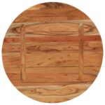 Dessus de table Ø80x2,5 cm rond bois massif d'acacia – Image 4