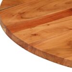 Dessus de table Ø80x2,5 cm rond bois massif d'acacia – Image 5