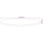 Dessus de table Ø80x2,5 cm rond bois massif d'acacia – Image 7