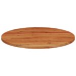 Dessus de table Ø90x2,5 cm rond bois massif d'acacia – Image 3
