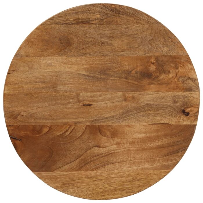 Dessus de table Ø 50x3,8 cm rond bois de manguier massif – Image 1