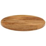 Dessus de table Ø 50x3,8 cm rond bois de manguier massif – Image 2