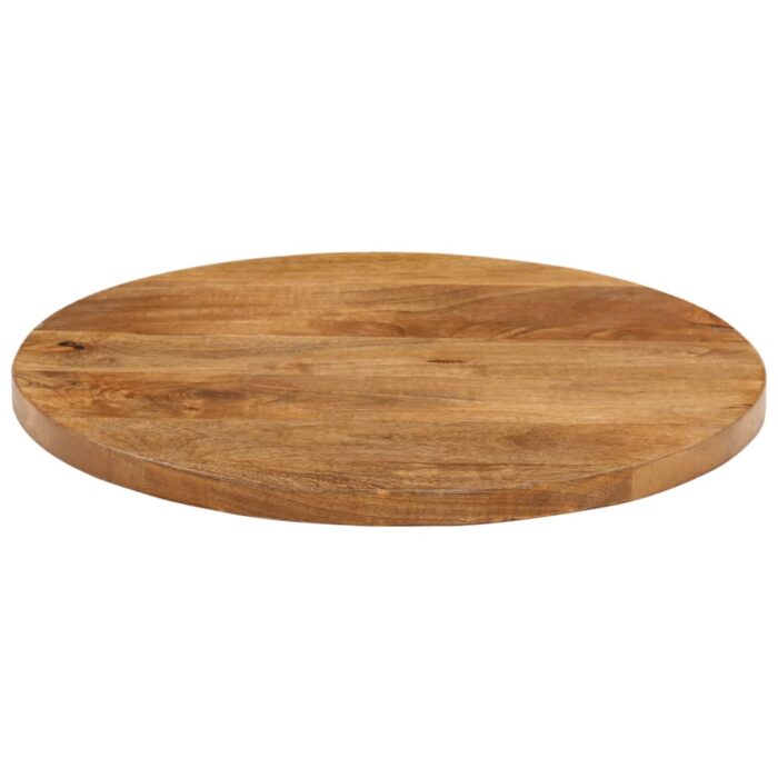 Dessus de table Ø 50x3,8 cm rond bois de manguier massif – Image 2