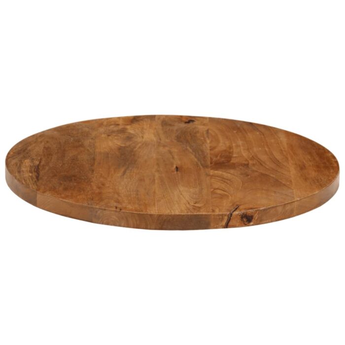 Dessus de table Ø 50x3,8 cm rond bois de manguier massif – Image 3