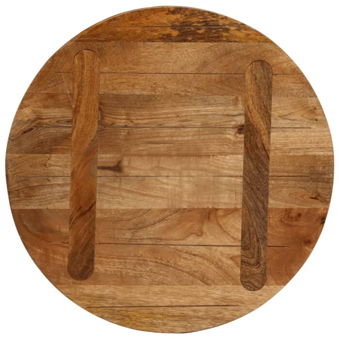 Dessus de table Ø 50x3,8 cm rond bois de manguier massif – Image 4