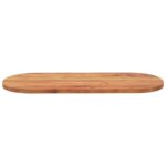 Dessus de table 120x50x2,5 cm ovale bois massif d'acacia – Image 2
