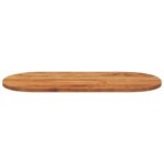 Dessus de table 90x40x3,8 cm ovale bois massif d'acacia – Image 2