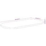 Dessus de table 90x40x3,8 cm ovale bois massif d'acacia – Image 7