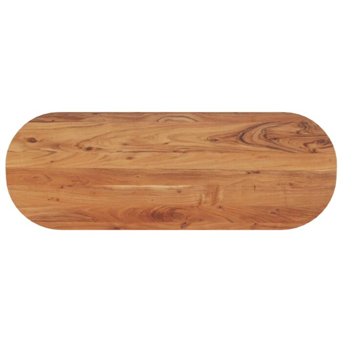 Dessus de table 110x40x3,8 cm ovale bois massif d'acacia – Image 1
