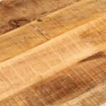 Dessus de table 80x40x2,5 cm ovale bois massif de manguier brut – Image 6