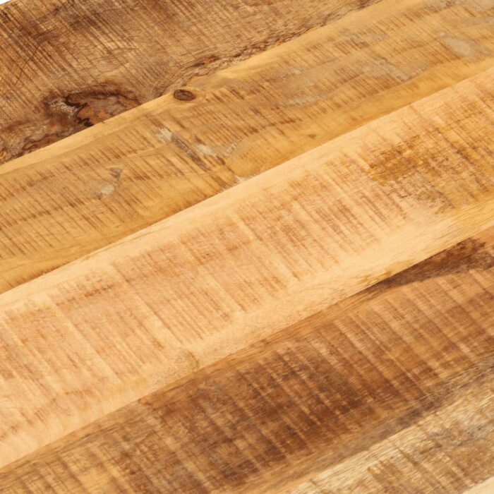 Dessus de table 80x40x2,5 cm ovale bois massif de manguier brut – Image 6