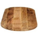 Dessus de table 100x40x2,5cm ovale bois massif de manguier brut – Image 3