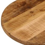 Dessus de table 90x40x3,8 cm ovale bois massif de manguier brut – Image 5