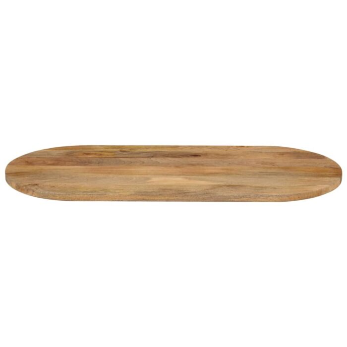 Dessus de table 80x40x2,5 cm ovale bois massif de manguier – Image 2
