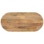 Dessus de table 90x40x2,5 cm ovale bois massif de manguier