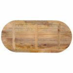 Dessus de table 90x40x2,5 cm ovale bois massif de manguier – Image 4