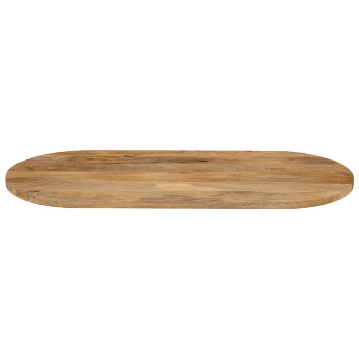 Dessus de table 120x50x2,5 cm ovale bois massif de manguier – Image 2