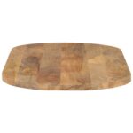 Dessus de table 140x50x2,5 cm ovale bois massif de manguier – Image 3