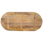 Dessus de table 140x50x2,5 cm ovale bois massif de manguier – Image 4