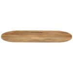 Dessus de table 110x50x3,8 cm ovale bois massif de manguier – Image 2