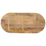Dessus de table 110x50x3,8 cm ovale bois massif de manguier – Image 4