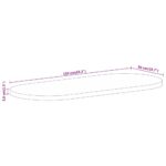 Dessus de table 110x50x3,8 cm ovale bois massif de manguier – Image 7