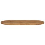 Dessus de table 80x40x2,5 cm ovale bois massif de manguier – Image 2