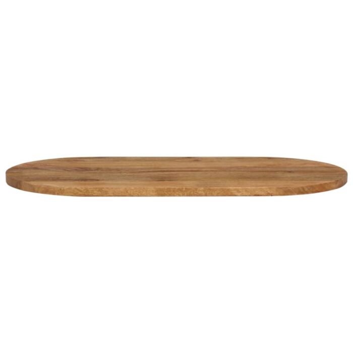Dessus de table 80x40x2,5 cm ovale bois massif de manguier – Image 2