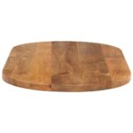 Dessus de table 90x40x3,8 cm ovale bois massif de manguier – Image 3