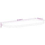 Dessus de table 90x40x3,8 cm ovale bois massif de manguier – Image 7