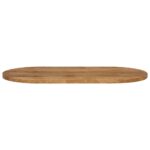 Dessus de table 100x40x3,8 cm ovale bois massif de manguier – Image 2
