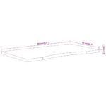 Dessus de bureau 90x50x2,5cm rectangulaire bois massif d'acacia – Image 7