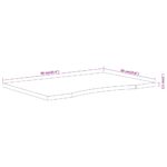 Dessus de bureau 80x60x2,5cm rectangulaire bois massif d'acacia – Image 7