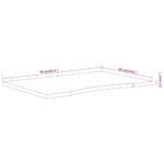 Dessus de bureau 90x60x2,5cm rectangulaire bois massif d'acacia – Image 7