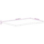 Dessus de bureau avec courbe 90x60x2,5 cm manguier massif brut – Image 7