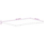 Dessus de bureau avec courbe 100x50x2,5 cm manguier massif brut – Image 7