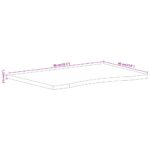 Dessus de bureau avec courbe 80x60x2,5 cm manguier massif brut – Image 7