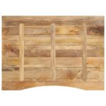 Dessus de bureau avec courbe 100x80x2,5 cm manguier massif brut – Image 4