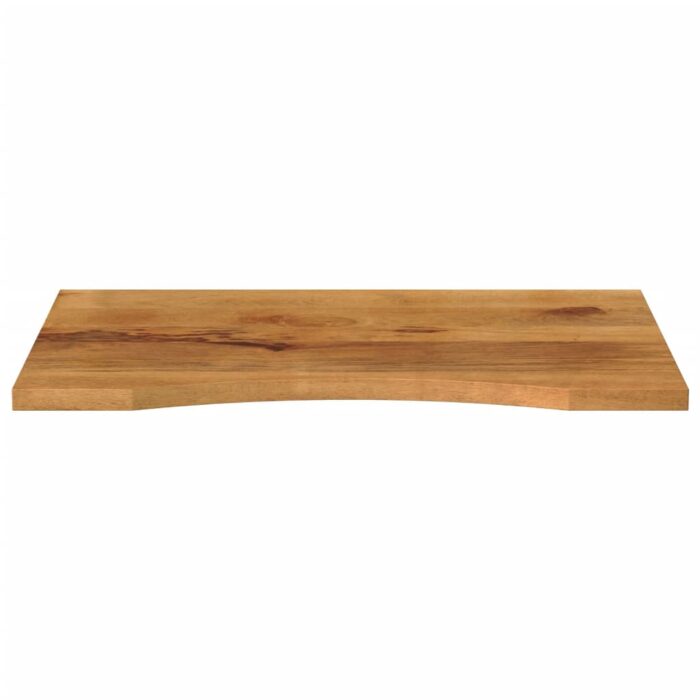 Dessus de bureau avec courbe 80x50x2,5 cm manguier massif brut – Image 2