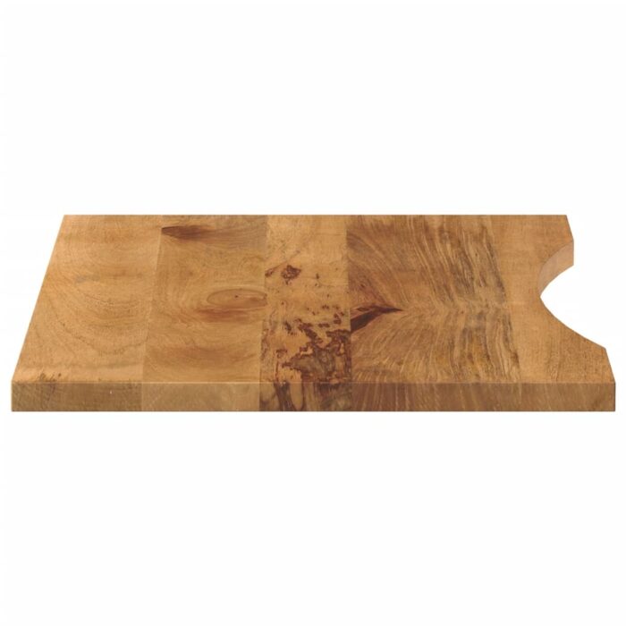 Dessus de bureau avec courbe 80x50x2,5 cm manguier massif brut – Image 3