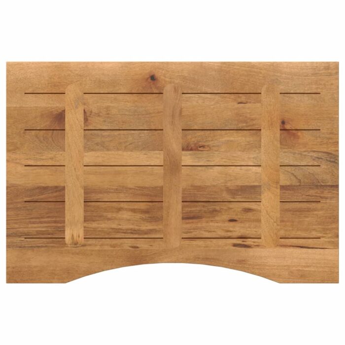 Dessus de bureau avec courbe 80x50x2,5 cm manguier massif brut – Image 4