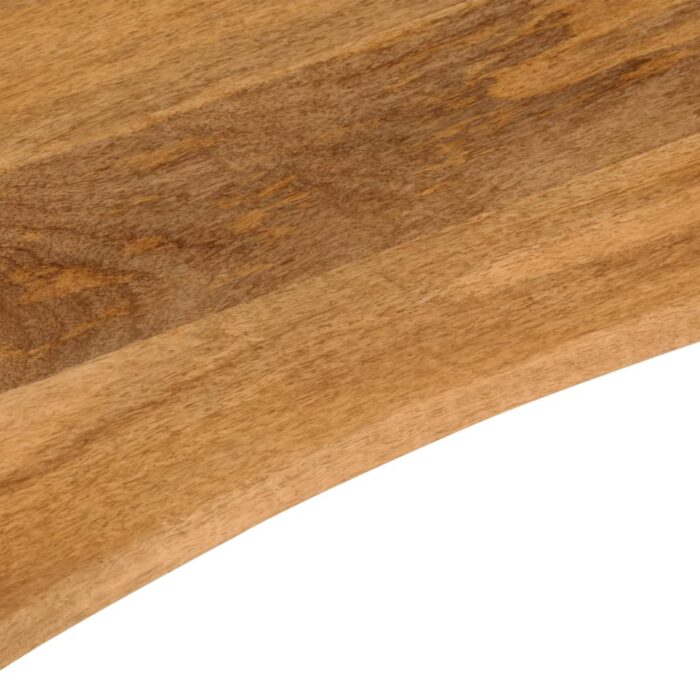 Dessus de bureau avec courbe 80x50x2,5 cm manguier massif brut – Image 6